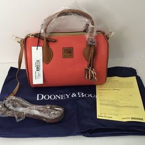 NWT  Dooney & Bourke Sm Barrel Satchel handbag Geranium